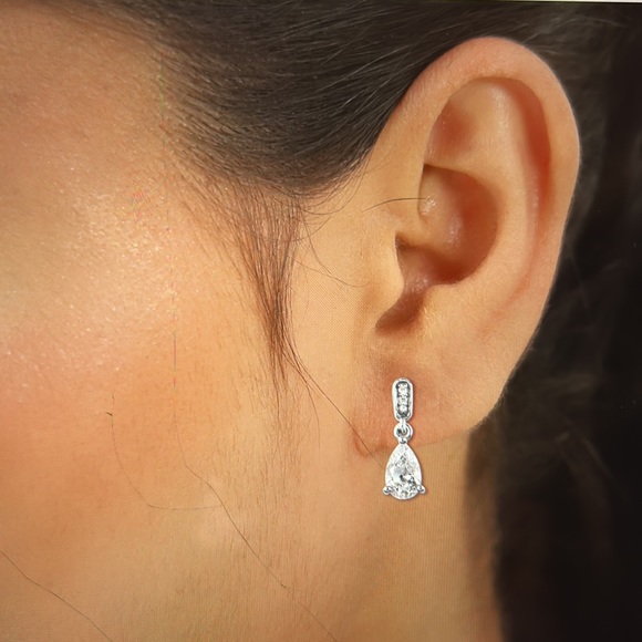 LUSTRO STELLA Earrings in Platinum over Sterling Silver - Picture 2 of 6